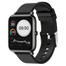 P22 Multi Function Smart  Watch Ip67 Waterproof Sports Fitness Heart Rate Blood Pressure Monitoring Bracelet Health Management black