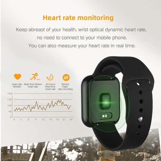 P80 Smart Watch women IP68 waterproof Heart Rate Monitor Fitness Tracker Blood Pressure Smartwatch Rose gold