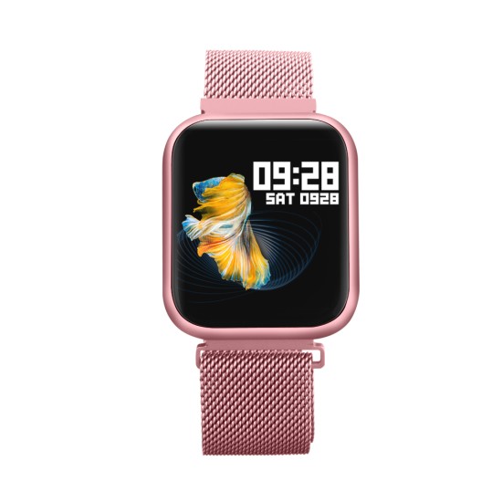 P80 Smart Watch women IP68 waterproof Heart Rate Monitor Fitness Tracker Blood Pressure Smartwatch Rose gold