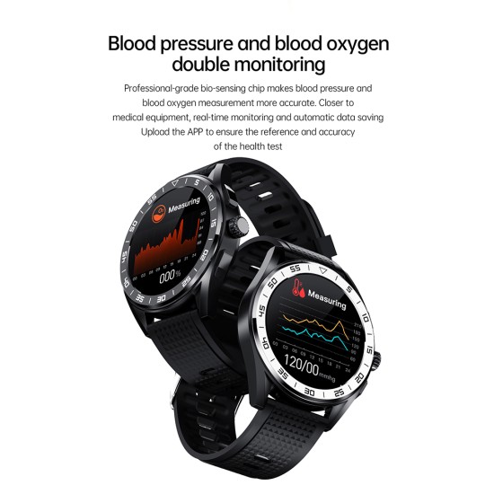 Pg339 Smart Watch Bluetooth 1.39-Inch Screen Waterproof Voice Assistant Sports Smartwatch Black