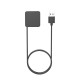 Power Adapter Charger Cradle Fast Charging Cable for Fitbit Versa 4 3 Sense 2 Smartwatch Charger Cable Dock Black