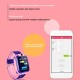 Q12b Children's Smart  Watch Silicone Waterproof Positioning Touch Screen Smart  Watch blue