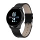 Q9 Men Smart Watch Waterproof Message Call Reminder Smartwatch Heart Rate Monitor Fashion Fitness Bracelet Black dial black steel strap