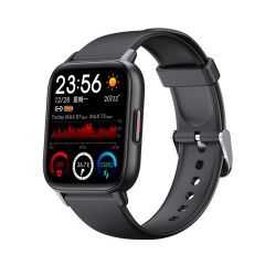 Qs16pro Smart Watch Bluetooth 5.0 Heart Rate Sleep Monitoring Waterproof Sports Bracelet Black