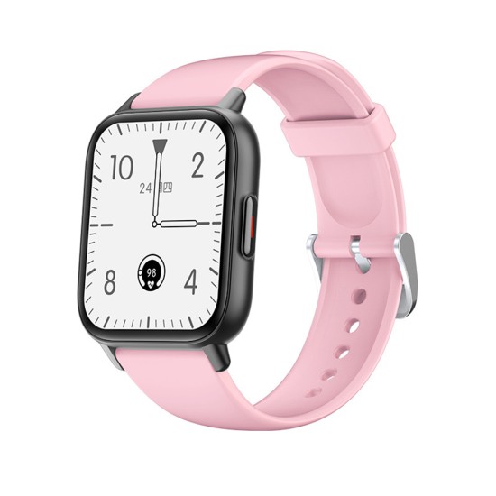 Qs16pro Smart Watch Bluetooth 5.0 Heart Rate Sleep Monitoring Waterproof Sports Bracelet Pink