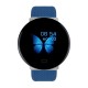 Round Dial D19 Color Screen Smart Bracelet Heart Rate Blood Pressure Caller Information Waterproof Step Counter Watch blue