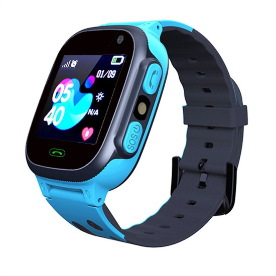 S1 Kids Smart Watch Sim Card Call Smartphone with Light Touch-screen Waterproof Watch Blue