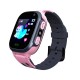 S1 Kids Smart Watch Sim Card Call Smartphone with Light Touch-screen Waterproof Watch Pink