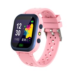 S20 Kids Smart Watch SIM Card Voice Call Phone Smartwatch Lbs Location Photo Camera Waterproof Pink