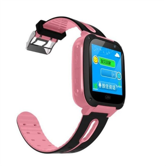 S4 Kids Smart Watch Waterproof Video Camera Sim Card Call Phone Smartwatch with Light Green