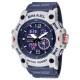 SMAEL Luxury Men Fashion Business Watch Led Digital Sports Quartz Wristwatch Casual Waterproof Watches Navy Blue