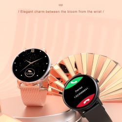 Silicone Smart  Watch Wb05 Multifunction Bluetooth Round  Dial Long  Standby Watch For  Men  Women black_Silicone band