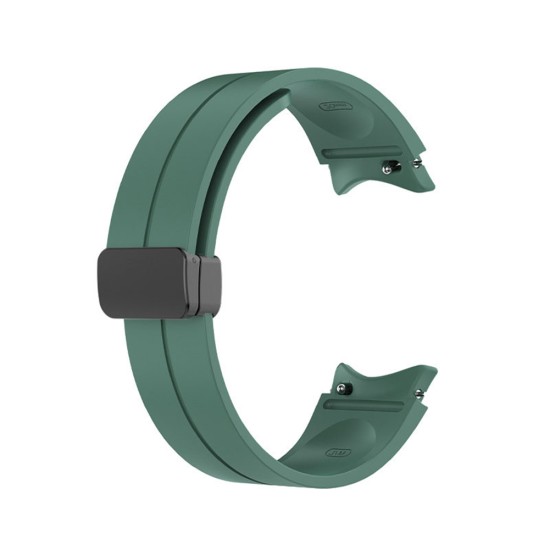 Silicone Strap Replacement Bracelet Band for Samsung Galaxy Watch 4 5 5 Pro Dark Green