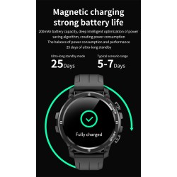 Smart  Watch Full Circle Large Screen Blood Pressure Heart Rate Blood Oxygen Monitor Sports Watch Green