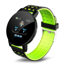 Smart Band Watch Bracelet Wristband Fitness Tracker IP67 Waterproof Smart Bracelet Heart Rate Blood Detection Green