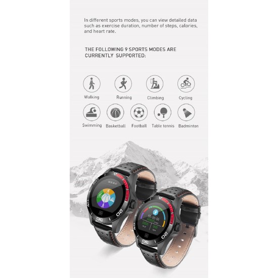 Smart Bracelet CK21 Colorful Screen Heart Rate Blood Pressure GPS Multi-function Bluetooth Sports Smart Watch black