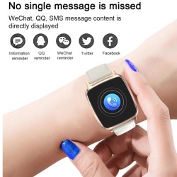 Smart Watch Bracelet Heart Rate Detecting Sports Bracelet Sleep Monitoring Pedometer Blue