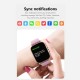 Smart Watch Clock Fitness Heart Monitor Sport Smartwatch Full-screen Touch Bluetooth Calls Watches Black