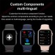 Smart Watch I7 Pro Max Bluetooth Call Sports Fitness Monitor Custom Dial Full Touch Screen Smartwatch White