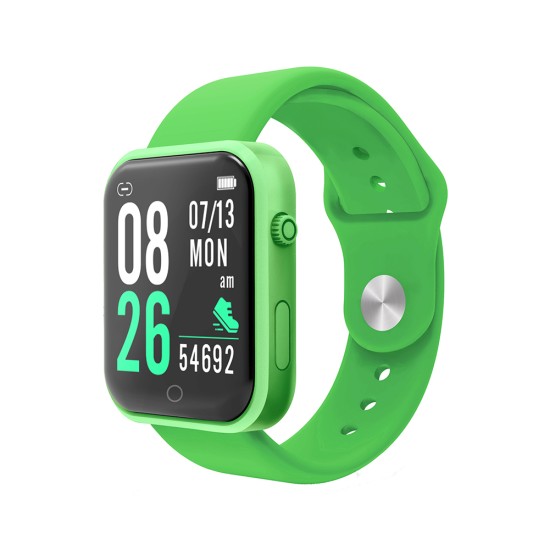 Smart Watch Sports Detection Heart Rate Blood Pressure Monitoring Bluetooth Bracelet Green