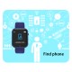 Smart Watch Sports Detection Heart Rate Blood Pressure Monitoring Bluetooth Bracelet Light Blue