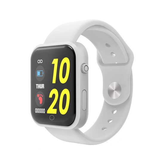 Smart Watch Sports Detection Heart Rate Blood Pressure Monitoring Bluetooth Bracelet White