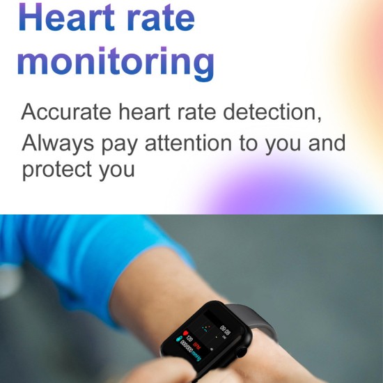 Smart Watch Waterproof Blood Pressure Monitor Smartwatch Men Women Heart Rate Fitness Tracker Watch Smart For Android IOS 2020 Silver grey