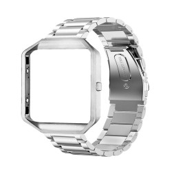 Stainless Steel Wrist Band Classic Bracelet Elegant Strap Frame for Fitbit Blaze Smart Watch  Silver