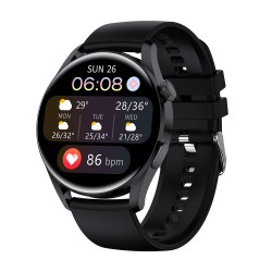 T33s Smart Watch Bluetooth Calling Heart Rate Blood Pressure Blood Oxygen Monitoring Smartwatch Black