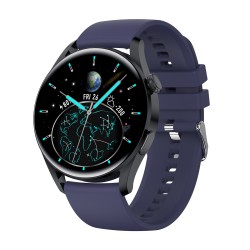 T33s Smart Watch Bluetooth Calling Heart Rate Blood Pressure Blood Oxygen Monitoring Smartwatch Navy Blue