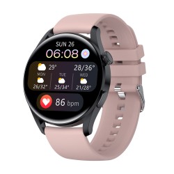 T33s Smart Watch Bluetooth Calling Heart Rate Blood Pressure Blood Oxygen Monitoring Smartwatch Pink