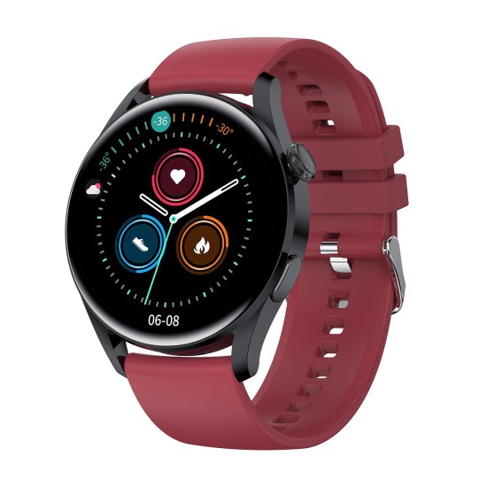 T33s Smart Watch Bluetooth Calling Heart Rate Blood Pressure Blood Oxygen Monitoring Smartwatch Red