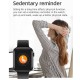 T500+ Smart Bracelet Bluetooth Calling Music Touch-screen Heart Rate Blood Pressure Monitoring Fitness Watch Black