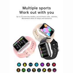 T68 Smart Watch Bluetooth Call Sleep Blodd Pressure Monitor Heart Rate Monitor Remote Control Smartwatch Golden