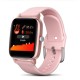 T98 Smart Watch Body Temperature Heart Rate Blood Pressure Monitor Sports Tracker Fitness Men Women Smart Bracelet Smartwatch Pink