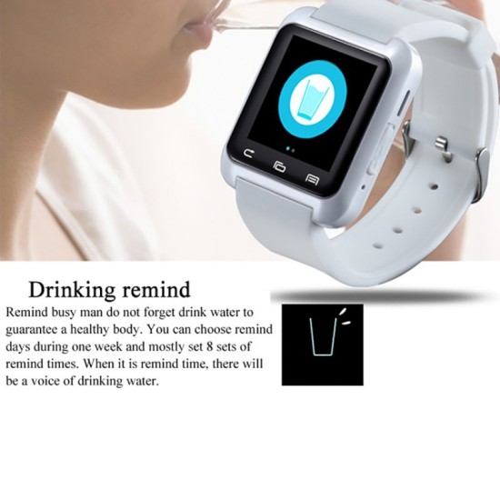 U8 Fashion Bluetooth Smart Watch for Samsung HTC LG Xiaomi Android Phone Smartphones - White