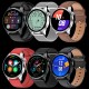 W3  Smart  Watch 1.28inch Full Touch Sport Fitness Watch Ip68 Waterproof Bluetooth-compatible Answer Call Smartwatch Black plate black leather