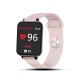 Waterproof Sports Smartwatch Heart Rate Monitor Blood Pressure Functions for Women Men Kid Pink