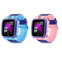 Waterproof Tracker Kid's Child Watch Anti-lost SOS Call for iOS Android _ Blue