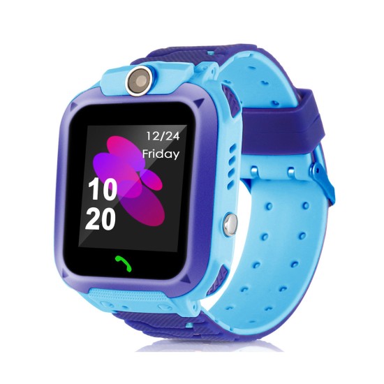 Waterproof Tracker Kid's Child Watch Anti-lost SOS Call for iOS Android _ Blue