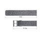 Woven Fabric Strap Wrist Bands with Stainless Metal Clasp for Fitbit Versa  Dark brown