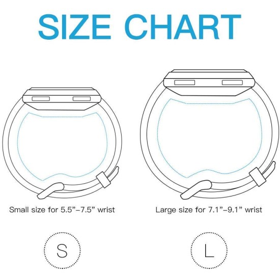 Woven Watch Band Compatible with Fitbit Versa/Fitbit Versa 2/Fitbit Versa Lite Edition Breathable Fabric Strap for Men Women Smartwatch Light blue