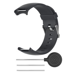 Wrist Band for Garmin Approach S3 GPS Watch Elegant Silicone Watch Strap with Tool Individualized Adjustment black