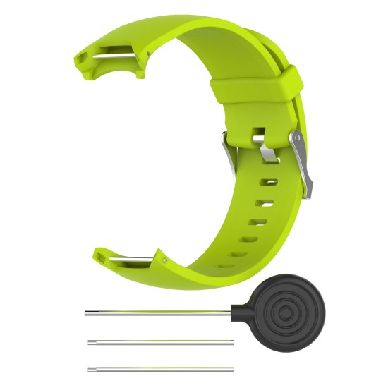 Wrist Band for Garmin Approach S3 GPS Watch Elegant Silicone Watch Strap with Tool Individualized Adjustment green