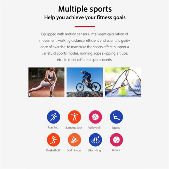 X8 Smart Watch Bluetooth Calling Touch-screen Heart Rate Blood Pressure Monitoring Waterproof Sports Bracelet White