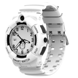 Y01 Children Watch 4G Video Voice Calling Smartphone History Footprint Playback Waterproof Wrist Watch White