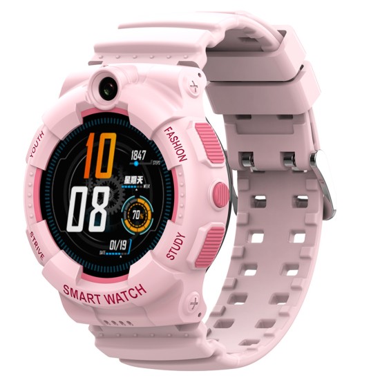 Y01 Children Watch 4G Video Voice Calling Smartphone History Footprint Playback Waterproof Wrist Watch Pink