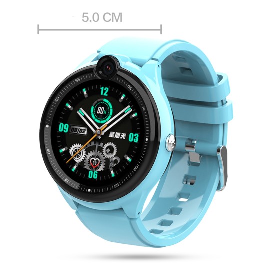 Y2 Kids Smart Watch 4g GPS Tracking Positioning Waterproof Security SOS Call Smartwatch with Camera for Student Blue