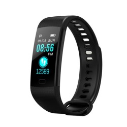 Y5 Smart Bracelet Color Screen Heart Rate Blood Pressure Blood Oxygen Health Monitoring Pedometer Smart Watch black