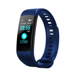 Y5 Smart Bracelet Color Screen Heart Rate Blood Pressure Blood Oxygen Health Monitoring Pedometer Smart Watch blue